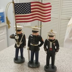 Set of (3) U.S. Marine Corp Nutcracker